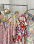 Spring Floral Half Sleeves Collar Down Shirts